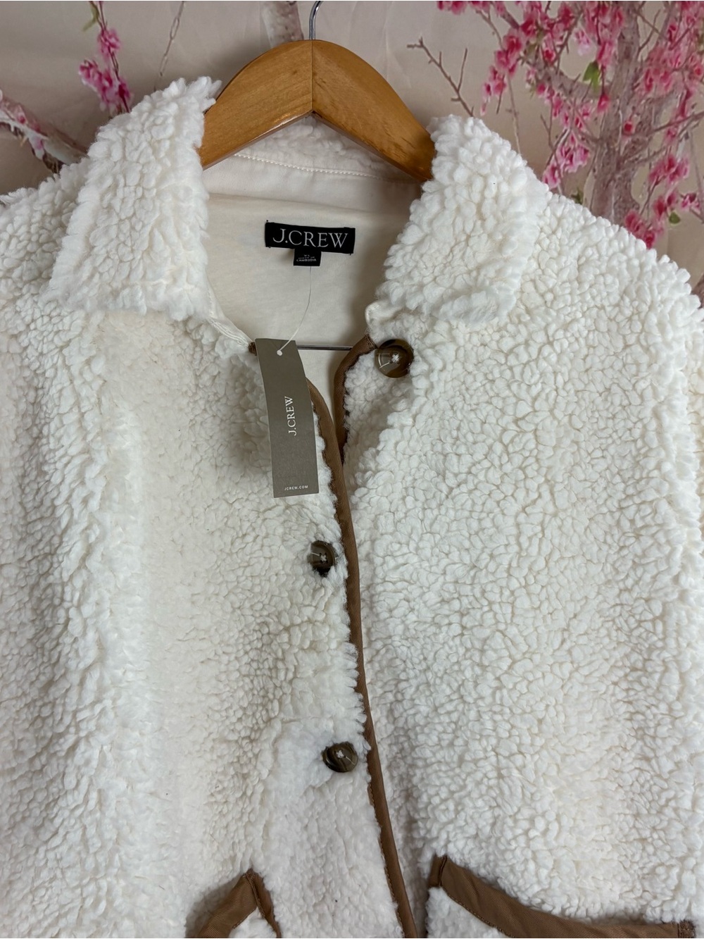 NEW J.Crew faux sherpa teddy barn jacket - Picture 3 of 10